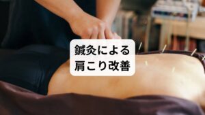 肩こりは単なる筋肉の硬直だけでなく、血流の滞りや自律神経の乱れが深く関わっています。鍼灸は、肩や首周囲のツボに刺激を与えることで血流を促進し、筋肉の深部にまで働きかけることができます。
特に「肩井」「天柱」「風池」などのツボは肩こり改善に効果的とされ、鍼を打つことで凝り固まった筋肉が緩み、酸素や栄養が行き渡りやすくなります。さらに鍼灸は自律神経のバランスを整える作用があり、ストレス性の肩こりや慢性的な疲労にも有効です。
湿布や薬では一時的な緩和しか得られない場合でも、鍼灸は体の内側から肩こりの原因にアプローチできるため、根本改善を目指す人に適した治療法といえるでしょう。