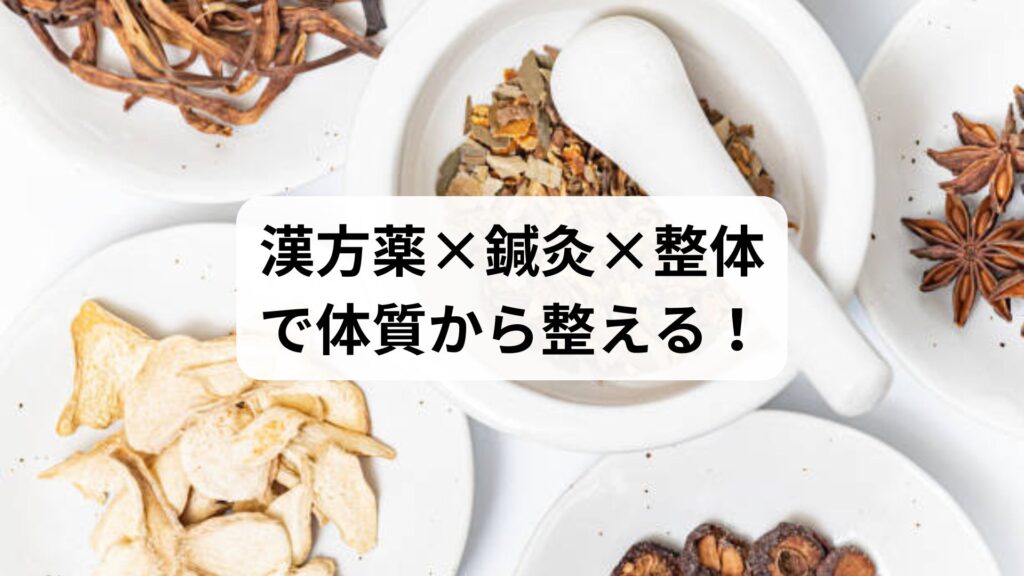 【肩こり改善の新常識】漢方薬×鍼灸×整体で体質から整える！慢性肩こりに効く東洋医学の力