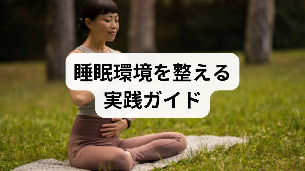 睡眠環境を整える実践ガイド｜睡眠環境改善の具体策と専門家の監修アドバイス