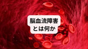 脳血流障害は脳への血流が低下する状態で、軽度では集中力低下や物忘れ、重度では脳梗塞や一過性脳虚血発作につながります。目標は発症リスクの低下・日常的な認知機能の維持・回復力の向上です。短期的には血圧・血糖・水分管理で改善が期待でき、長期的には生活習慣の定着で脳血流改善を図ります。