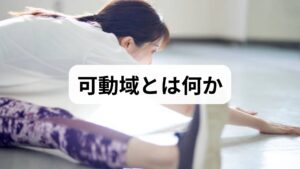 可動域（ROM）は関節が動く範囲で、柔軟性や筋力、関節の構造、神経の緊張が影響します。可動域が狭いと日常動作の効率が落ち、代償動作で別部位に痛みが出ることが多いです。ストレッチは広く用いられますが、研究では「ストレッチ単独で臨床的に重要な可動域改善が得られない場合もある」との報告があり、原因に応じた介入設計が重要です。